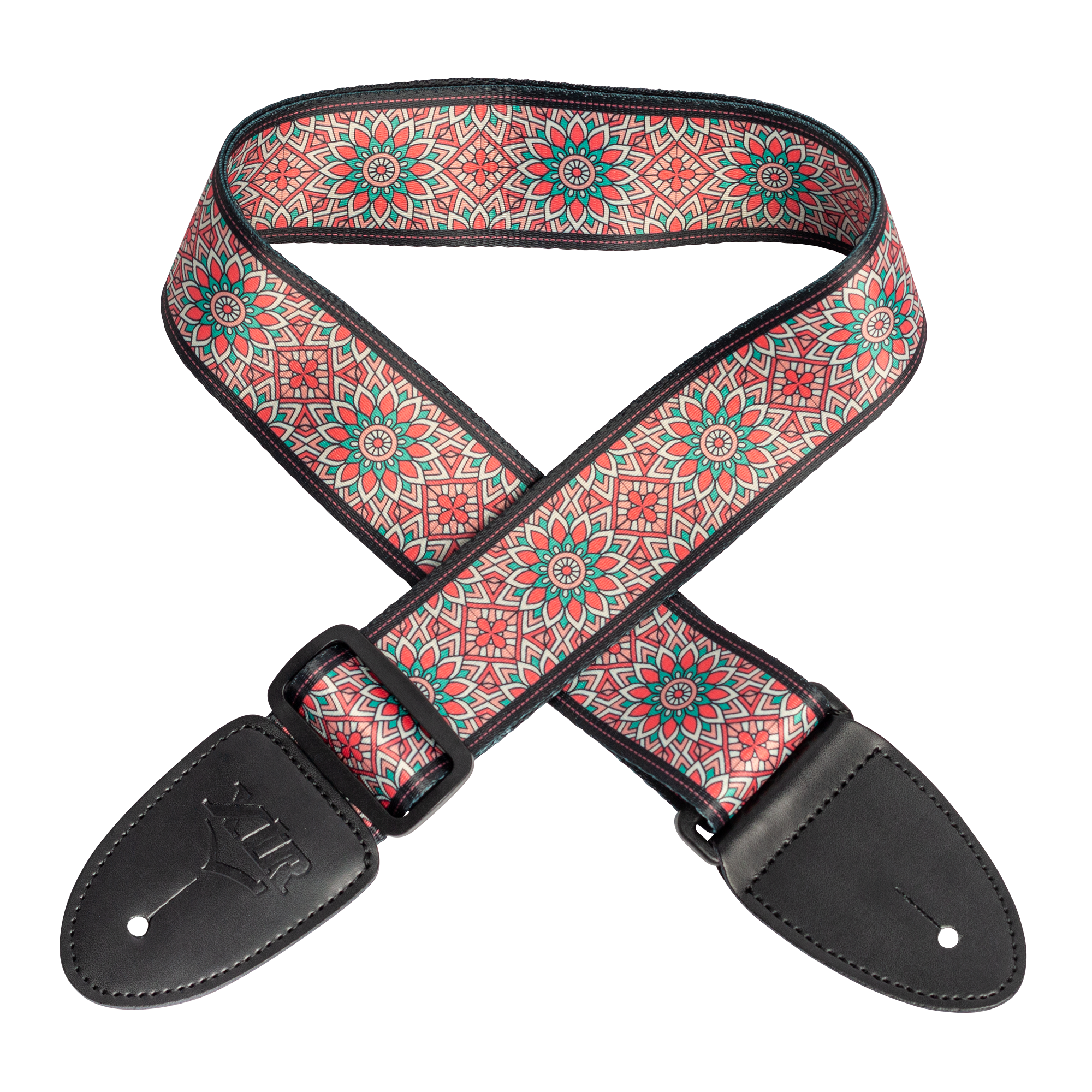 XTR | LS403 | Guitar Strap. Black/red. XTR | LS403 | Guitar Strap. Black/red.